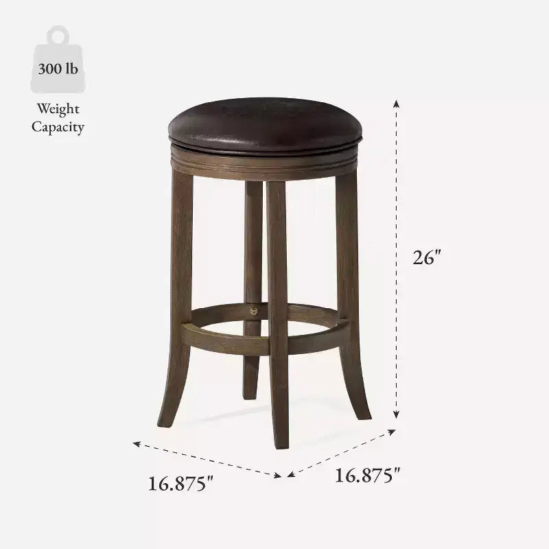 Tabouret de comptoir de cuisine en similicuir