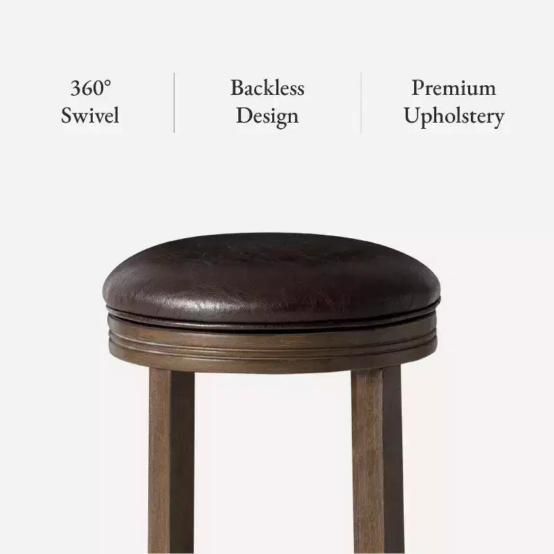 Tabouret de comptoir de cuisine en similicuir