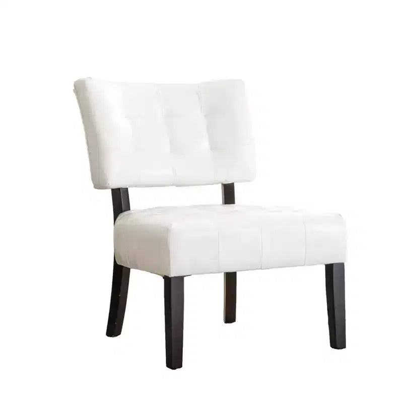 Fauteuil matelassé en similicuir style décontracté moderne