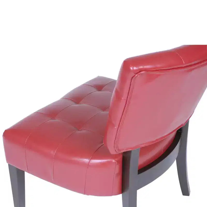 Fauteuil matelassé en similicuir style décontracté moderne