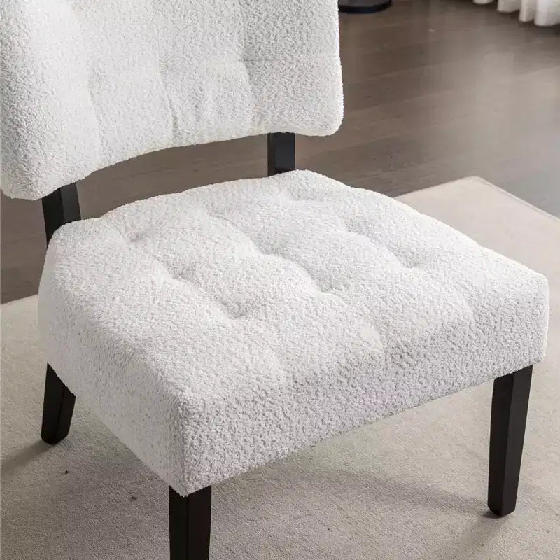 Fauteuil matelassé en similicuir style décontracté moderne