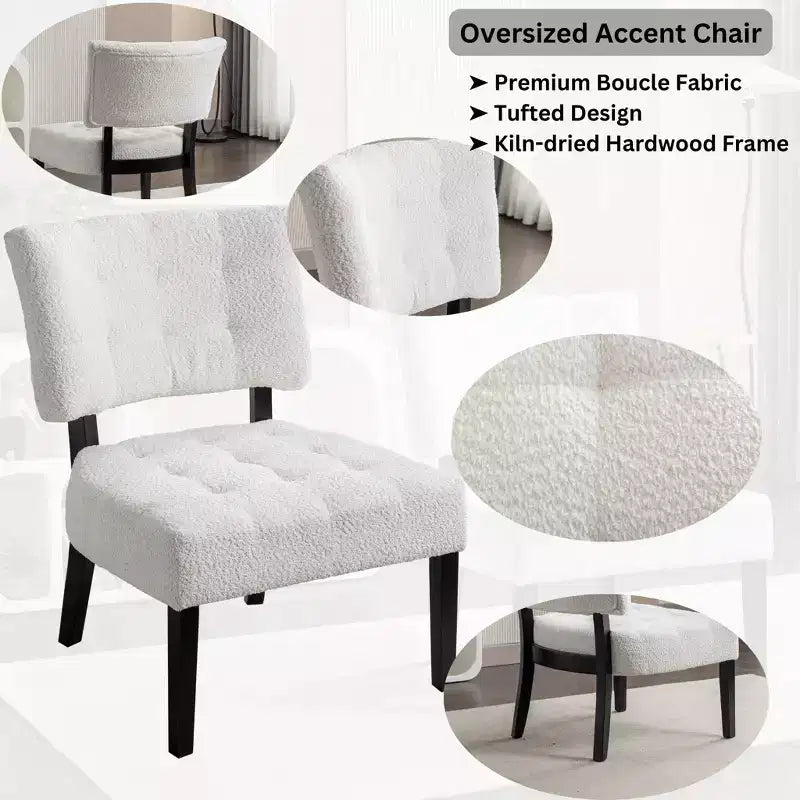 Fauteuil matelassé en similicuir style décontracté moderne