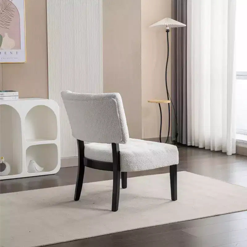 Fauteuil matelassé en similicuir style décontracté moderne