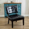 Fauteuil matelassé en similicuir style décontracté moderne