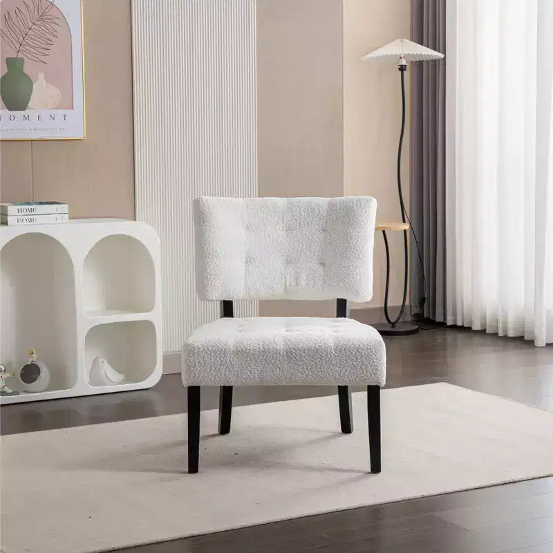 Fauteuil matelassé en similicuir style décontracté moderne