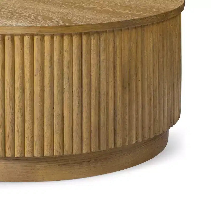 Table basse ronde moderne en bois