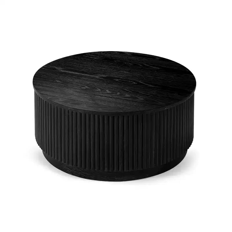Table basse ronde moderne en bois