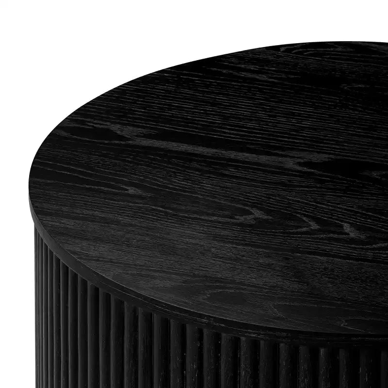 Table basse ronde moderne en bois