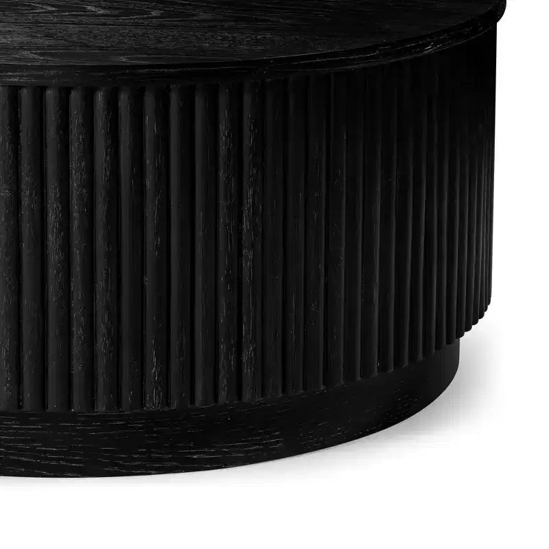 Table basse ronde moderne en bois