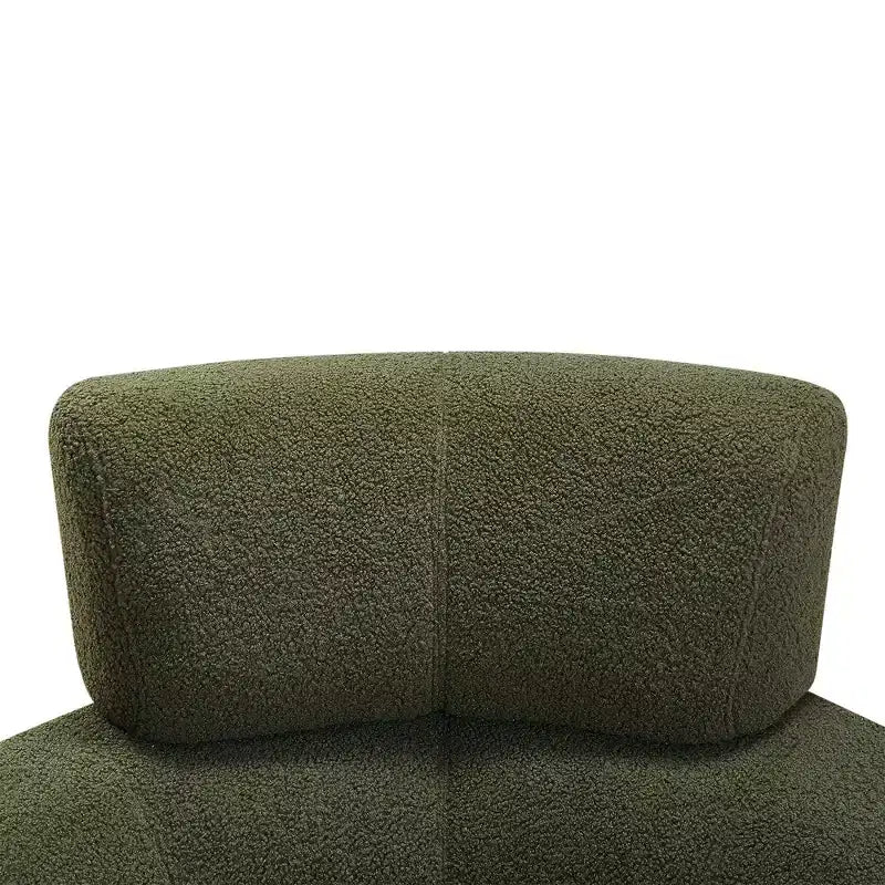 Fauteuil pivotant à 360°, fauteuil d'appoint en peluche avec appuie-tête réglable