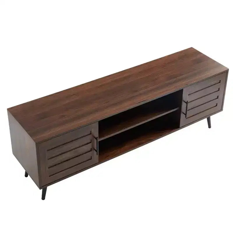Meuble TV Noyer Foncé Style Mid-Century