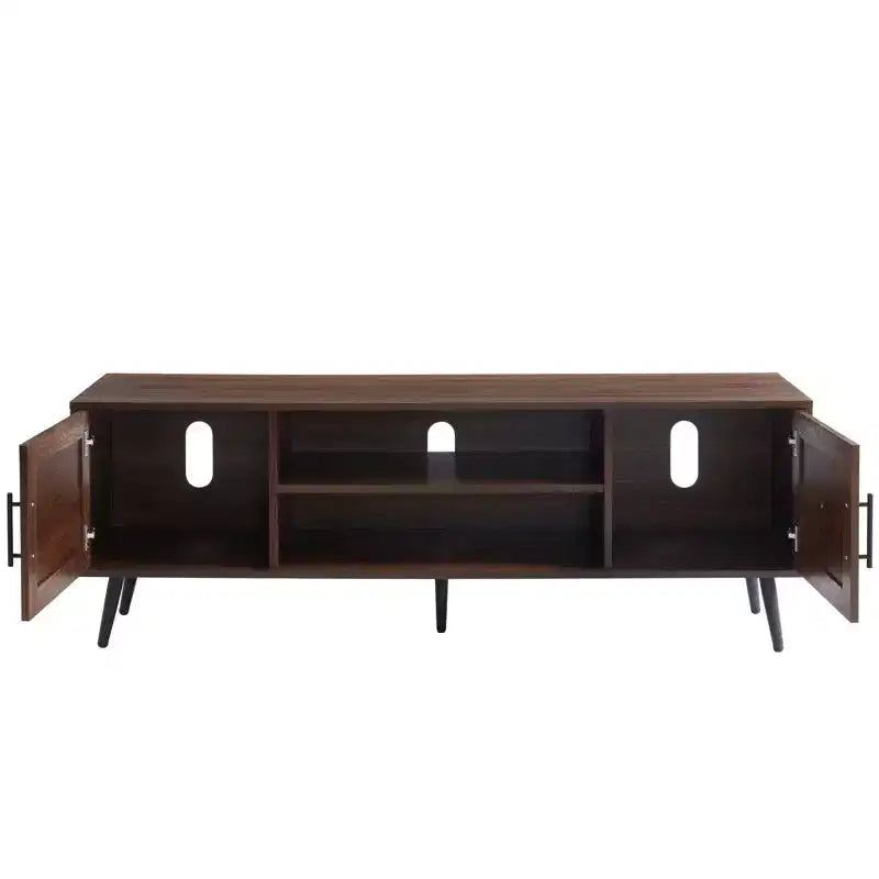 Meuble TV Noyer Foncé Style Mid-Century