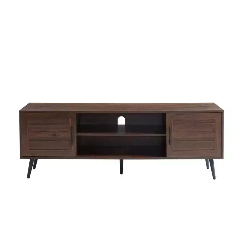 Meuble TV Noyer Foncé Style Mid-Century