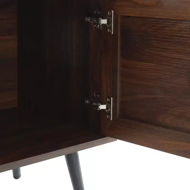 Meuble TV Noyer Foncé Style Mid-Century