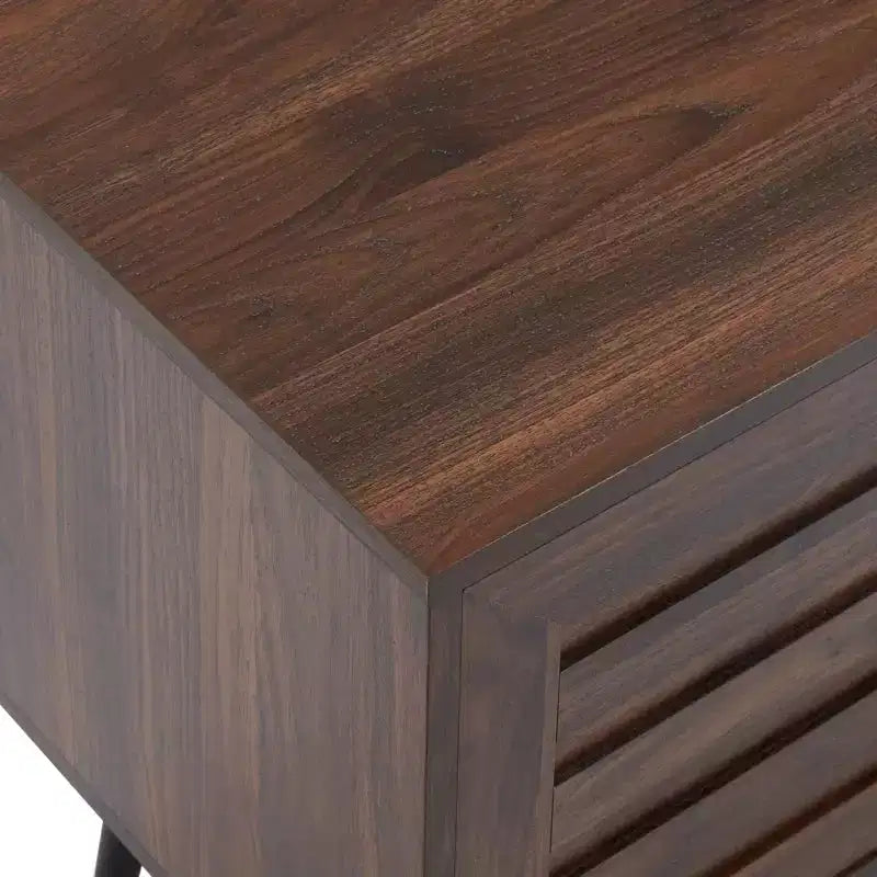 Meuble TV Noyer Foncé Style Mid-Century