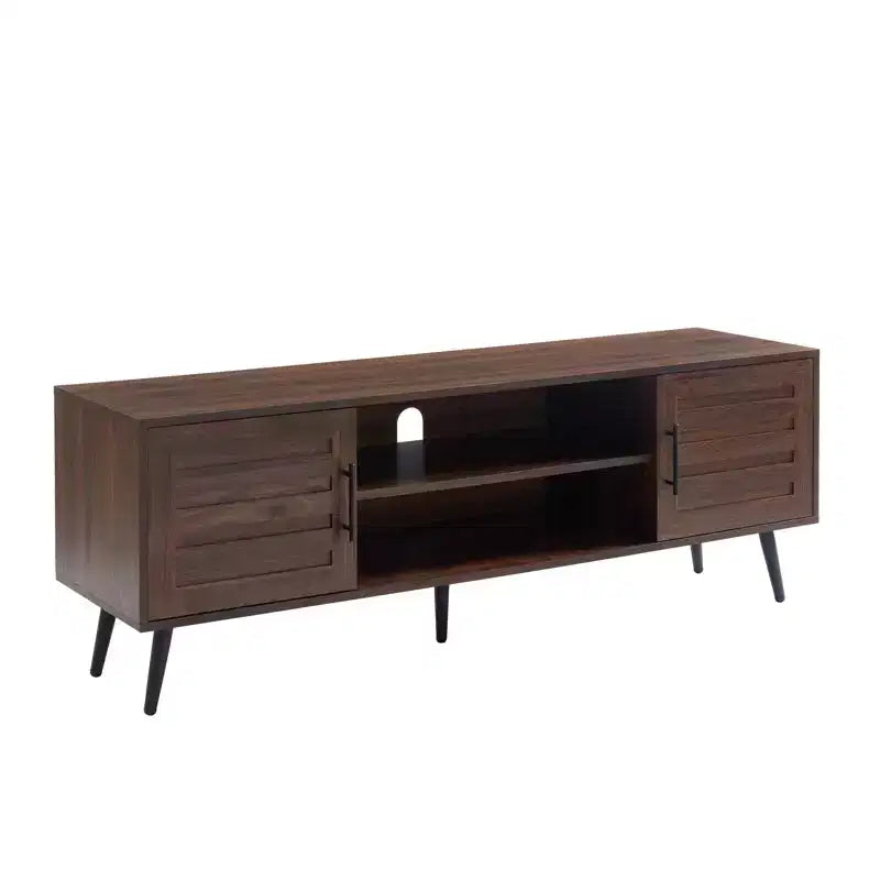 Meuble TV Noyer Foncé Style Mid-Century