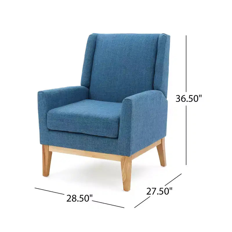 Fauteuil moderne du milieu du siècle, chaise rembourrée confortable