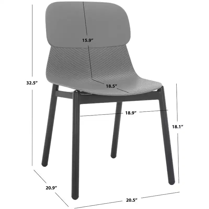 Chaise de salle à manger en plastique moulé