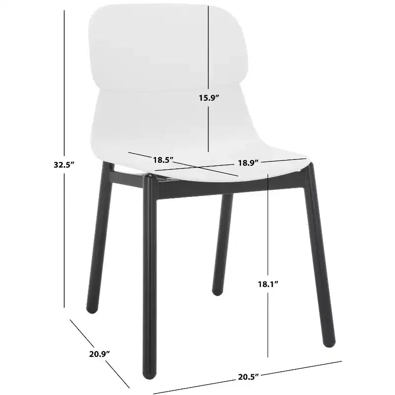Chaise de salle à manger en plastique moulé