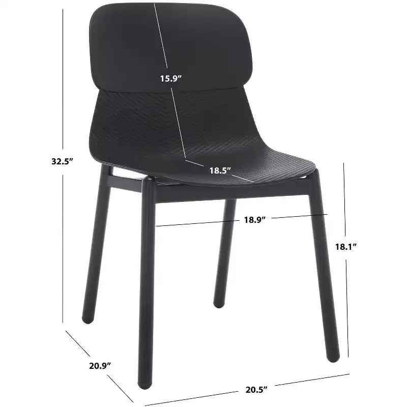 Chaise de salle à manger en plastique moulé