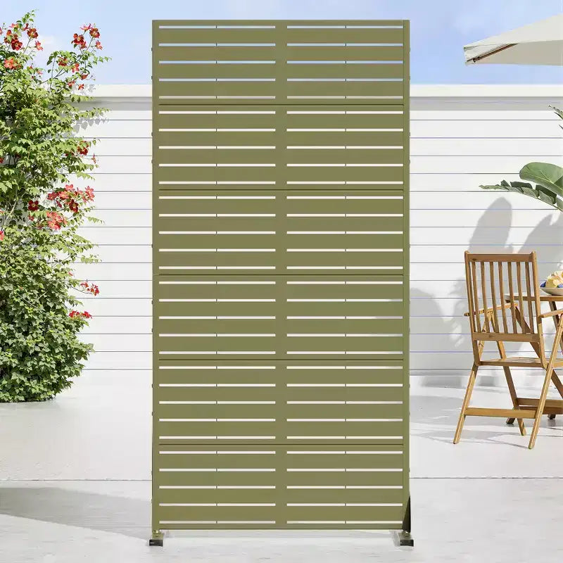 Brise-vue extérieur autoportant en métal Clôture décorative de jardin