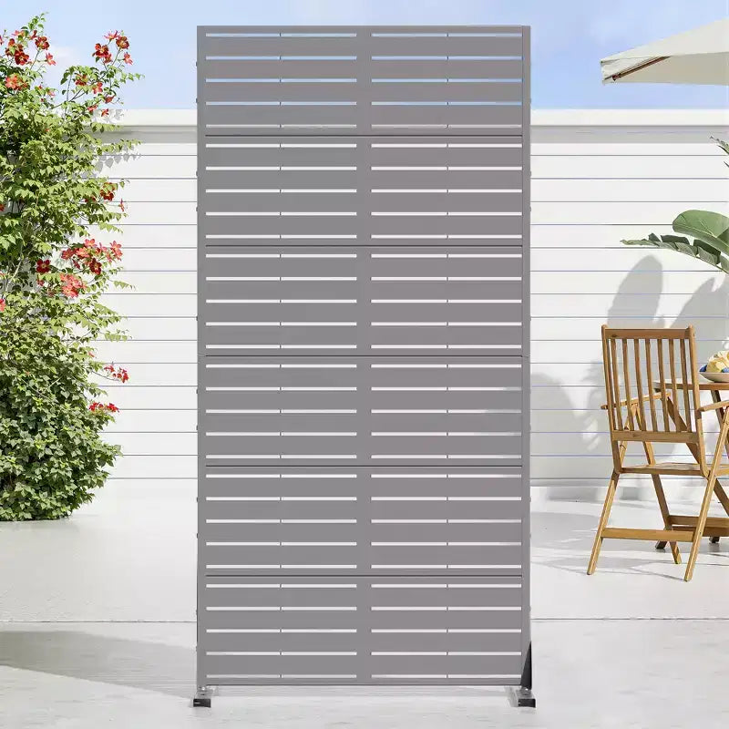 Brise-vue extérieur autoportant en métal Clôture décorative de jardin