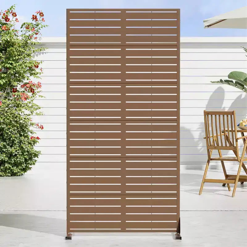 Brise-vue extérieur autoportant en métal Clôture décorative de jardin