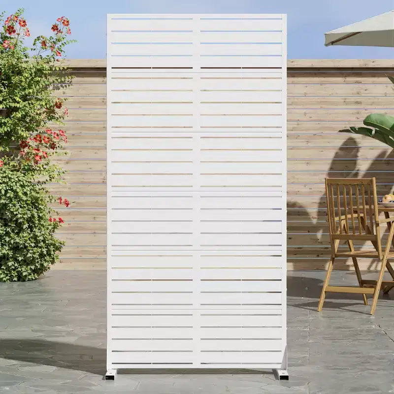 Brise-vue extérieur autoportant en métal Clôture décorative de jardin