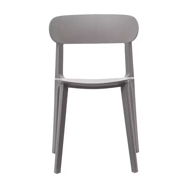 Chaise de patio empilable intérieur-extérieur avec dossier incurvé