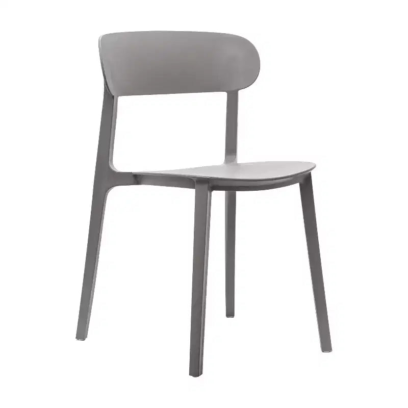 Chaise de patio empilable intérieur-extérieur avec dossier incurvé