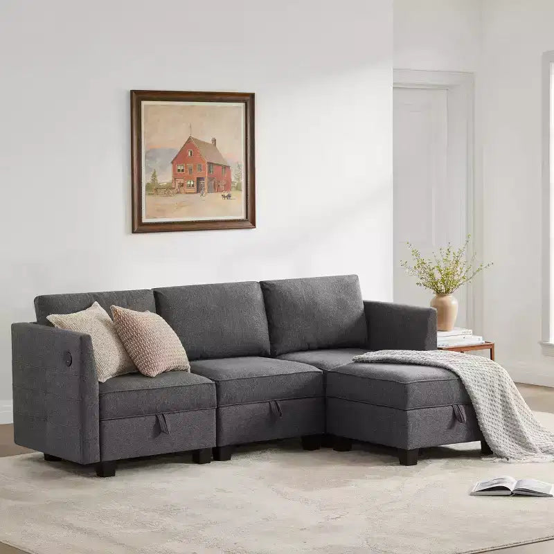 Canapé modulaire avec interface USB