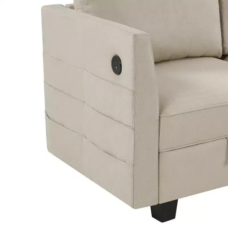 Canapé modulaire avec interface USB