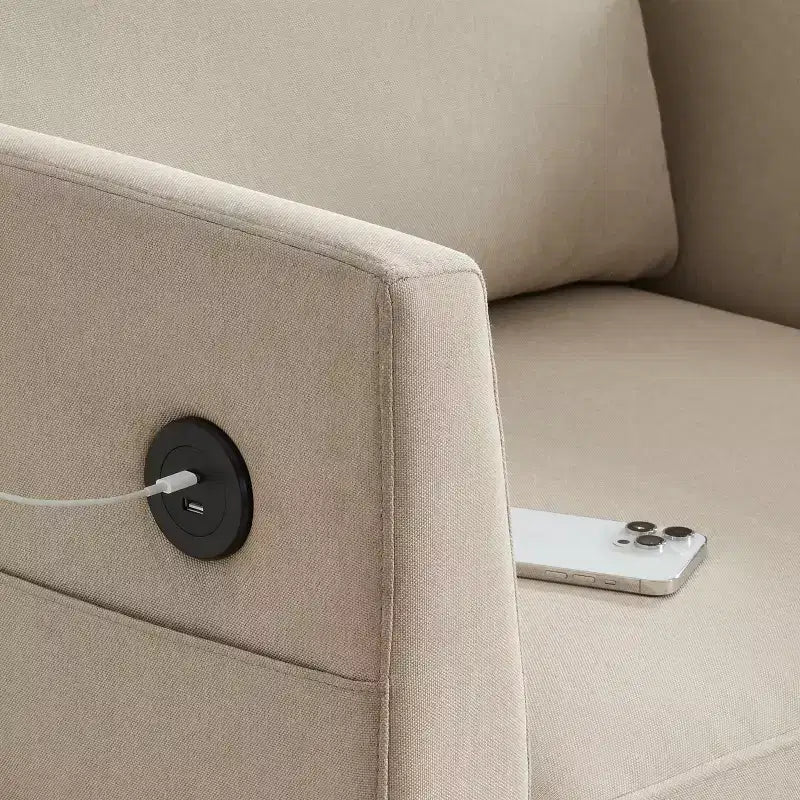 Canapé modulaire avec interface USB